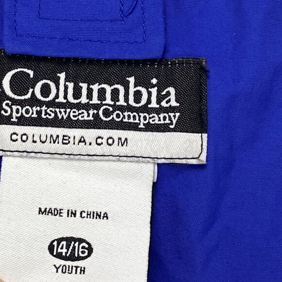 Columbia Omni-Tech Bugaboo Waterproof Breathable Hooded Jacket. Sz Youth 14/16 - Picture 13 of 16